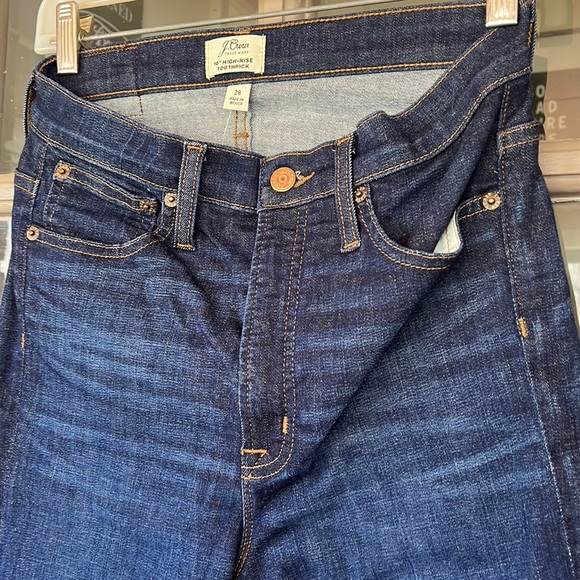 J crew 10” High-Rise Toothpick Jeans, size 28 - Picture 2 of 4